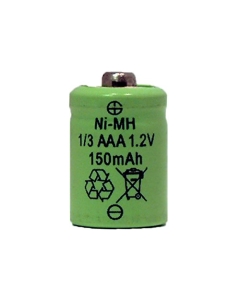 Kastar 1/3AAA 170mAh Ni-MH Battery (Button Top) Replacement for Solar Lights and GP - 17AAAH, GP - GP17AAAH, Sanyo - N-50AAA, Wacom - ACK40303 GP 1/3A