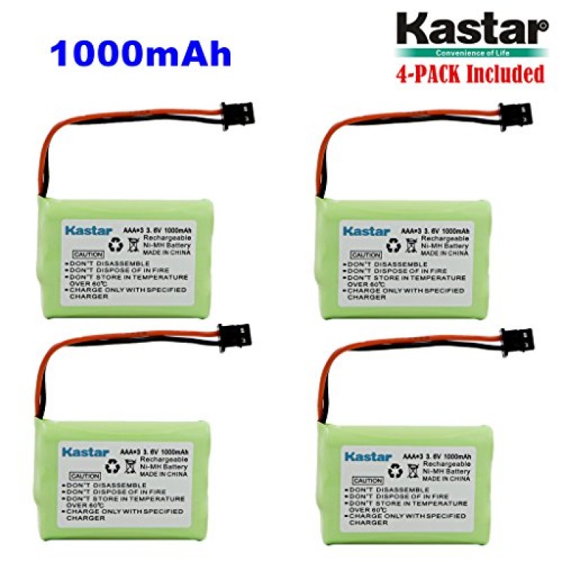 Kastar 3-PACK AAAX3 3.6V MSM 1000mAh Ni-MH Rechargeable Battery for Uniden Cordless Phone BT-446 BT446 BP-446 BP446 BT-1005 BT1005 TRU8885 TRU8885-2 TRU88852 TRU8888 TRU9460 TRU9465 TRU9480 TCX-800 