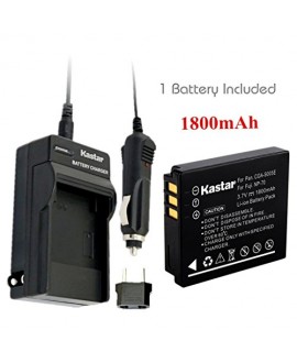 Kastar Battery 1X + Charger for Fujifilm NP-70 NP70 FNP-70 & Fuji FinePix F20, F20 Zoom, F40fd, F45fd, F47fd and Leica D-LUX3, Leica C-LUX 1, Leica D-LUX2, Ricoh Caplio R3, Ricoh Caplio GR Cameras