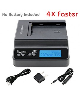 Kastar Ultra Fast Charger(4X faster) Kit for Sony NP-F770, NP-F750, NP-F730 work with Sony CCD-SC5, DCR-TRV820, CCD-SC55, DCR-TRV820K, CCD-SC65, CCD-TRV815, DCR-TRV9, CCD-TR3, DCR-TRV900, CCD-TR3000, CCD-TRV85, DCR-VX200, CCD-TR3300, CCD-TRV86PK, DCR-VX21
