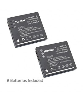 Kastar Battery (2-Pack) for Panasonic Lumix CGA-S008 DMW-BCE10 VW-VBJ10E BP-DC6 & Panasonic Lumix DMC-FX520 SDR-S25 SDR-S26 DMC-FS20 DMC-FX37 DMC-FX55 DMC-FX500 DMC-FS5 DMC-FX30 DMC-FX33 DMC-FX35