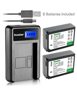 Kastar Battery (X2) & LCD Slim USB Charger for Samsung BP1030, BP1030B, BP1130, ED-BP1030 and Samsung NX200, NX210, NX300, NX300M, NX1000, NX1100, NX2000 Cameras