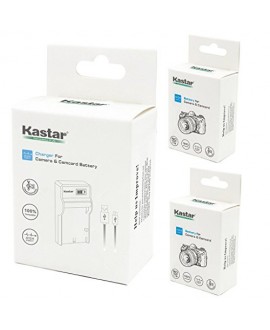 Kastar Battery (X2) & SLIM LCD Charger for Fujifilm NP-70 NP70 FNP-70 & Fuji FinePix F20, F20 Zoom, F40fd, F45fd, F47fd and Leica D-LUX3, Leica C-LUX 1, Leica D-LUX2, Ricoh Caplio R3, Ricoh Caplio GR