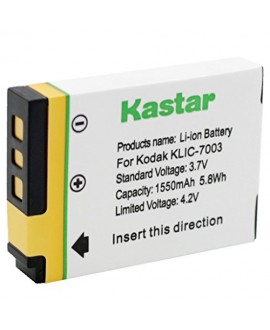 Kastar Battery (1-Pack) for Kodak KLIC-7003 K7003, GE GB-40 & Kodak EasyShare M380 M381 EasyShare M420 EasyShare V803 EasyShare V1003 EasyShare Z950, GE E1030 E1040 E1050TW E1240 E1250TW E850 H855