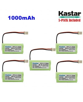 Kastar 5-PACK AAAX2 2.4V 1000mAh 5264 Ni-MH Rechargeable Battery for BT-166342 BT-266342 BT-283342 AT&T EL51100 EL51200 EL51250 EL52200 EL52210 EL52250 EL52300 EL52350 EL52400 EL52450 EL52500 EL52510