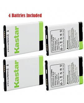 Kastar BL-44JN Battery (4-Pack) for LG P970, LG Connect 4G MS840, Enlighten VS700, Marquee LS855, myTouch E739, Optimus Slider LS700, LG Optimus ZIP LGL75C, LG Optimus Hub E510, E510F Hub Optimus, Optimus Univa, Optimus L3 E400 Fit BL-44JN, BL44JN, EAC616