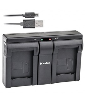 Kastar BLS5 USB Dual Charger for Olympus BLS-5, PS-BLS5 and Olympus OM-D E-400 E-410 E-420 E-450 E-600 E-620 E-P1 E-P2 E-P3 E-PL1 E-PL2 E-PLE15 E-PM1 E-PM2 E-M10 E-PL6 E-PL5 stylus 1 Camera