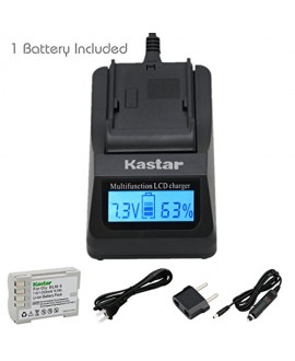 Kastar Ultra Fast Charger(3X faster) Kit and Battery (1-Pack) for Olympus BLM-5, PS-BLM5 work with Olympus C-8080 C-7070 C-5060 E1 E3 E5 E300 E330 E500 E510 E520 Digital Cameras [Over 3x faster than a normal charger with portable USB charge function]