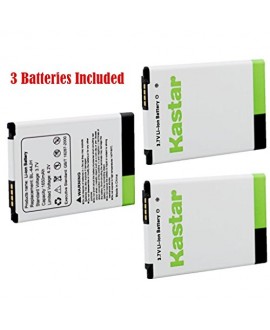 Kastar BL-44JH Battery (3-Pack) for LG Optimus L7, P700, P750, LG Mach LS860, LG Motion 4G MS770, Splendor/Venice Fit BL-44JH, BL44JH, EAC61839001, EAC61839006