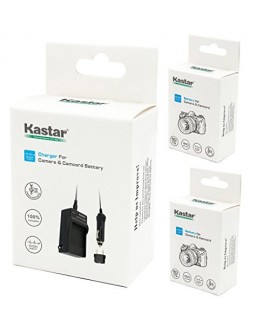 Kastar Battery (X2) & Travel Charger Kit for Panasonic DMW-BCM13 BCM13PP and Lumix DMC-FT5 DMC-LZ40 DMC-TS5 TS6 DMC-TZ37 TZ40 TZ41 TZ55 TZ60 DMC-ZS27 DMC-ZS30 DMC-ZS35 DMC-ZS40 DMC-ZS45 DMC-ZS50