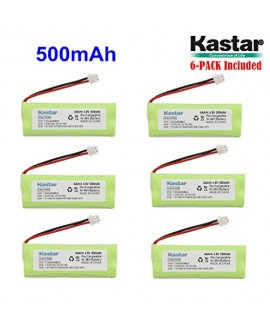 Kastar 6-PACK 4.8V 500mAh Ni-MH Rechargeable Battery Replacement for Dogtra BP12RT Dog Training Collar Receiver and 1900 NCP, 1902 NCP, 300M, YS500, SureStim H Plus, 1900 NCP, 302M and more Models