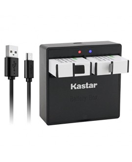 Kastar Battery (2-Pack) & Dual USB Charger for GoPro HERO5, Hero 5 Black, Gopro5 and GoPro AHDBT-501, AHBBP-501 Sport Camera (Compatible with Firmware v01.57, v01.55 and Future Update)