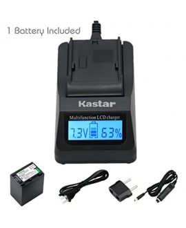 Kastar Fast Charger and NP-FH100 Battery (1X) for Sony DCR-DVD92/203/205/300/408/508/560/610/650/710/810/910 HC19/28/38/48/94/96 SR42/45/47/62/65/67/82/85 SX40 HDR-CX7/12/520 HC3/5/7/9 UX20 SR10/11/12