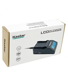 Kastar Ultra Fast Charger(3X faster) Kit for Panasonic DMW-BCJ13, DMW-BCJ13E, DMW-BCJ13PP, Leica BP-DC10, BP-DC10-E, BP-DC10-U work with Panasonic Lumix DMC-LX5 DMC-LX55 DMC-LX5K DMC-LX5W DMC-LX7 and Leica D-Lux 5, D-Lux 6 Cameras [Over 3x faster than a n