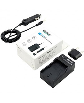 Kastar Travel Charger Kit for Fujifilm NP-70 NP70 FNP-70 & Fuji FinePix F20, F20 Zoom, F40fd, F45fd, F47fd and Leica D-LUX3, Leica C-LUX 1, Leica D-LUX2, Ricoh Caplio R3, Ricoh Caplio GR Cameras