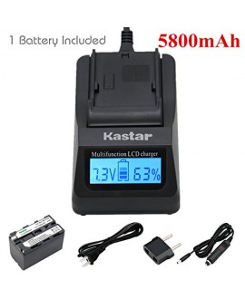 Kastar Ultra Fast Charger(3X faster) Kit and Battery (1-Pack) for Sony NP-F770, NP-F750, NP-F730 work with Sony CCD-SC5, DCR-TRV820, CCD-SC55, DCR-TRV820K, CCD-SC65, CCD-TRV815, DCR-TRV9, CCD-TR3, DCR-TRV900, CCD-TR3000, CCD-TRV85, DCR-VX200, CCD-TR3300, 