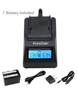 Kastar Fast Charger + Battery (1-Pack) for Canon BP-945, BP-950, BP-970, C2, FV1, FV500, Optura, Vistura, DM-XL2, DM-MV20, E65AS, ES-8600, G2000, GL2, MV200i, UC-V300, V75Hi, XH-G1, XL-H1, XM2, XV5