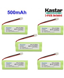Kastar 5-PACK 4.8V 500mAh Ni-MH Rechargeable Battery Replacement for Dogtra BP12RT Dog Training Collar Receiver and 1900 NCP, 1902 NCP, 300M, YS500, SureStim H Plus, 1900 NCP, 302M and more Models