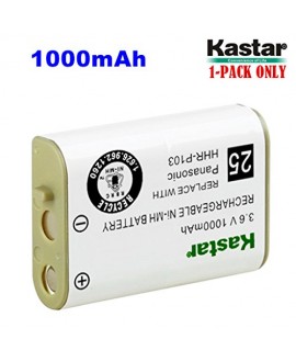 Kastar HHR-P103 Battery, Type 25, NI-MH Rechargeable Battery 3.6V 1000mAh Replacement for Panasonic HHR-P103 / P-P103, AT&T, GE, Vtech Cordless phone (Detail Models in the Description)