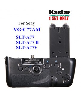 Kastar Professional Vertical Battery Grip (Replacement for VG-C77AM) for Sony SLT-A77 SLT-A77V SLT-A77 II Digital SLR Cameras