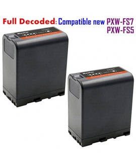[Fully Decoded] Kastar BP-U66 Battery (2-Pack) for Sony BP-U90, BP-U60, BP-U30 work for Sony PXW-FS5, PXW-FS7, PXW-X180, PMW-100, PMW-150, PMW-150P, PMW-160, PMW-200, PMW-300, PMW-EX1, PMW-EX1R, PMW-EX3, PMW-EX3R, PMW-EX160, PMW-EX260, PMW-EX280, PMW-F3, 