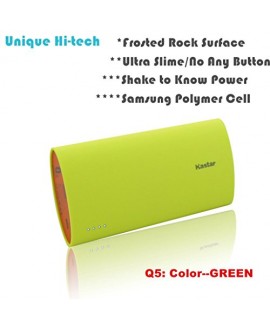 Kastar Unique Hi-tech NO Any Button with SHAKE to Wake Power Indicators and Rock Surface Design High Capacity Portable External Battery Pack Power Bank Backup for iPhone 6, 6 plus, 5S, 5C, 5, 4S, 4, iPad Air/iPad5, 4, 3, 2, 1, Mini 1,2, iPod, Samsung Gala