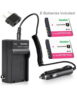 Kastar Battery (X2) & Travel Charger Kit for Sony NP-FT1 NPFT1 and Sony DSC-L1, DSC-M1, DSC-M2, DSC-T1, DSC-T3, DSC-T5, DSC-T9 DSC-T10, DSC-T11, DSC-T33 Digital Camera