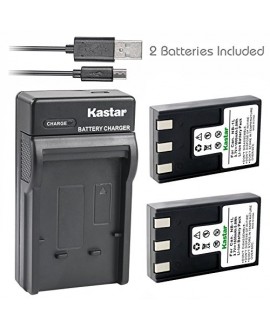 Kastar Battery (X2) & Slim USB Charger for Canon NB-1L NB-1LH CB-2LSE and Canon IXY Digital 200 200a 300 300a 320 400 430 450 500 S200 S230 S330 PowerShot S200 S230 S300 S330 S400 S410 S500 Camera
