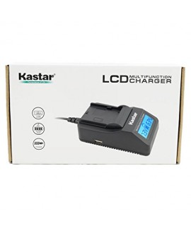 Kastar Fast Charger and KLIC-5001 Battery (2-Pack) for Kodak Easyshare P712 P850 Z730 Z760 Z7590 DX6490 DX7440 DX7590 DX7630 Zoom Sanyo DB-L50 DMX-WH1 HD1010 FH11 HD2000 VPC-WH1 HD2000 HD1010 HD1000