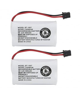 Kastar 2-PACK BBTY0651101 model BT1007 Cordless Phone Battery for Uniden BT-1007 BT-1015, CEZAI2998 DECT1340 DECT1363 DECT1363BK DECT1363-2 DECT1480 Series DECT1560 DECT1580 DECT1588 EZAI2997 EZI2996