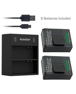 Kastar Battery (X2) & Dual USB Charger for GoPro AHDBT-201, AHDBT-301, AHDBT-302, Gopro3 and GoPro Hero3+, Hero3, HD Motorsports HERO, Surf Hero, Hero Naked, Hero 960, Hero HD 1080p