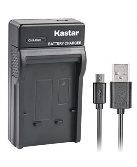 Kastar Slim USB Charger for Panasonic CGA-S007, CGA-S007A, CGR-S007, CGAS007 and Panasonic DMC-TZ1 DMC-TZ2 DMC-TZ3 DMC-TZ4 DMC-TZ5 DMC-TZ11 DMC-TZ15 DMC-TZ50 Digital Camera