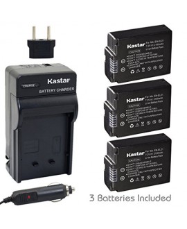 Kastar Battery (3-Pack) and Charger Kit for Nikon EN-EL21, MH-28 work with Nikon 1 V2 Camera