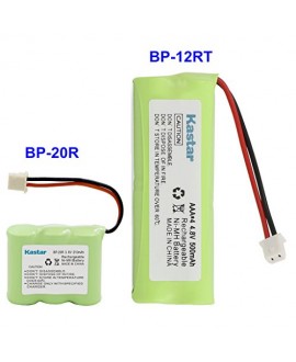 Kastar BP12RT Dog Training Collar Transmitter and BP20R Receiver Battery for Dogtra 300M, 302M, Surestim M Plus, 280 NCP, 7000M, 282 NCP, 200 NCP Gold, 175 NCP, 7002M, 212 NCP, 210 NCP, 202 NCP Gold