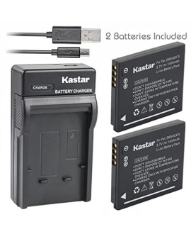 Kastar Battery (X2) & Slim USB Charger for Panasonic DMW-BCK7, DMW-BCK7E and Lumix DMC-FH25 FH27 DMC-FP5 FP7 DMC-FS16 FS18 FS22 FS35 FS37 DMC-S1 S2 S3 DMC-SZ1 DMC-SZ5 DMC-SZ7 DMC-TS20 DMC-TS25
