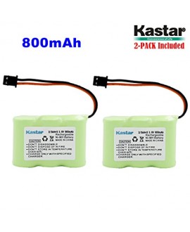 Kastar 2-P 2/3AA 3.6V 800mAh MSM Ni-MH Rechargeable Battery for Panasonic KX-TCM410 KX-A36 P-P301 Sony SPP-72/AQ25/AQ600 1-528-376-31 BP-T16/T185 Toshiba FF-675 FT-6203 TRB-5000 Uniden XC-315/330/600