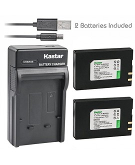 Kastar Battery (X2) & Slim USB Charger for Samsung IA-BP80W IA-BP80WA Samsung VP-D381 Samsung VP-DX100 VP-DX100i VP-DX105i Samsung SC-D381 SC-D382 SC-D383 SC-D385 Samsung SC-DX103 Samsung SC-DX205