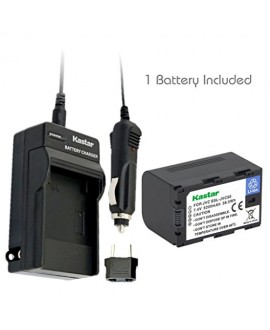 Kastar Battery (1-Pack) and Charger Kit for JVC SSL-JVC50 and JVC GY-HMQ10, GY-LS300, GY-HM200, GY-HM600, GY-HM600E, GY-HM600EC, GY-HM650 Camcorders