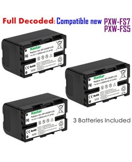 Kastar BP-U30 Battery (3-PACK) for Sony BP-U90 BP-U60 BP-U30 and Sony PXW-FS7/FS5/X180 PMW-100/150/150P/160 PMW-200/300 PMW-EX1/EX1R PMW-EX3/EX3R PMW-EX160 PMW-EX260 PMW-EX280 PMW-F3 PMW-F3K PMW-F3L