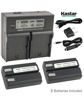 Minota NP-800 and Nikon Cooipix 4300 4500 4800 5400 5700 775 8700 880 885 995 CoolpixE880 and Konica Minota DG-5W Dimage A200 Cameras ENEL1 Kastar Travel Charger for Nikon EN-EL1 