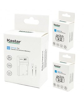 Kastar Battery (X2) & SLIM LCD Charger for Canon LP-E17, LC-E17, LC-E17C and Canon EOS M3, EOS Rebel T6i, EOS Rebel T6s, EOS 750D, EOS 760D, EOS 8000D, Kiss X8i camera