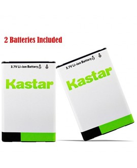 Kastar BL-44JN Battery (2-Pack) for LG P970, LG Connect 4G MS840, Enlighten VS700, Marquee LS855, myTouch E739, Optimus Slider LS700, LG Optimus ZIP LGL75C, LG Optimus Hub E510, E510F Hub Optimus, Optimus Univa, Optimus L3 E400 Fit BL-44JN, BL44JN, EAC616