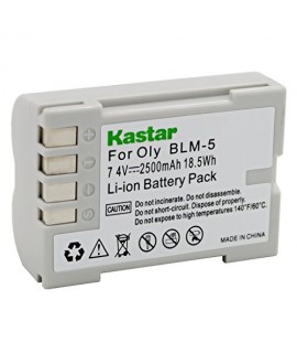 Kastar Battery (1-Pack) for Olympus BLM-5, PS-BLM5 work with Olympus C-8080 C-7070 C-5060 E1 E3 E5 E300 E330 E500 E510 E520 Digital Cameras