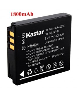 Kastar Battery (1-Pack) for Fujifilm NP-70 NP70 FNP-70 & Fuji FinePix F20, F20 Zoom, F40fd, F45fd, F47fd and Leica D-LUX3, Leica C-LUX 1, Leica D-LUX2, Ricoh Caplio R3, Ricoh Caplio GR Cameras