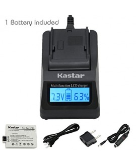 Kastar Ultra Fast Charger(3X faster) Kit and Battery (1-Pack) for LP-E5, LC-E5E work with Canon EOS 450D, 500D, 1000D, Kiss F, Kiss X2, Kiss X3, Rebel XS, Rebel XSi, Rebel T1i Digital Cameras