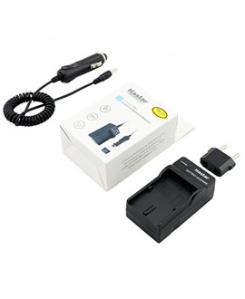 Kastar Travel Charger Kit for Olympus Li-80B and Konica Minolta NP-900 work with Olympus T-100,t-110,x-36 and Konica Minolta DiMAGE E40, E50, KYOCERA EZ4033 etc. Cameras