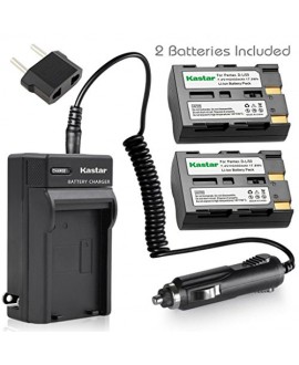 Kastar Battery (X2) & Travel Charger Kit for Pentax D-Li50 Konica Minolta NP-400 Sigma BP-21 and Pentax K10 K10D K20 K20D Minolta A-5 A-7 Dimage A1 A2 Dynax Maxxum 5D 7D Samsung GX-10/20 Sigma SD1