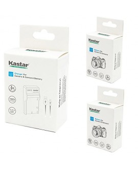 Kastar Battery (X2) & Slim USB Charger for Canon LP-E10, LC-E10 and Canon EOS 1100D, EOS 1200D, EOS Rebel T3, EOS Rebel T5, EOS Kiss X50, EOS Kiss X70 DSLR Camera & Canon LPE10 Grip