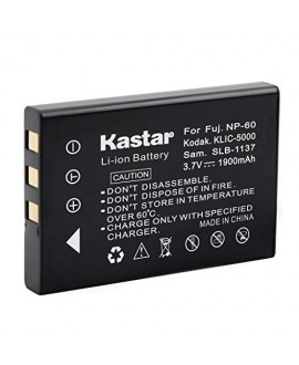 Kastar Battery (1-Pack) for Samsung SLB-1137, Fujifilm NP-60, Kodak KLIC-5000, Olympus Li-20B work with Fujifilm FinePix 50i, 601, F401, F410, F601, M603, Kodak EasyShare DX6490, DX7440, DX7590, DX7630, LS420, LS433, LS633, LS743, LS753, One Series, P712,