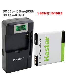 Kastar G14 / BG58100 Battery (1-Pack) and intelligent mini travel Charger ( with high speed portable USB charge function) for HTC G14, HTC BG58100, HTC EVO 3D (Fits BG86100), HTC Sensation, HTC Amaze, HTC MyTouch 4G Slide, HTC Sensation XE, HTC Sensation 
